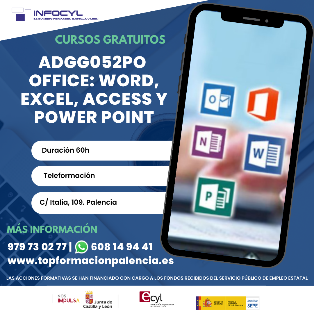 Office: Word, Excel, Access y Power Point