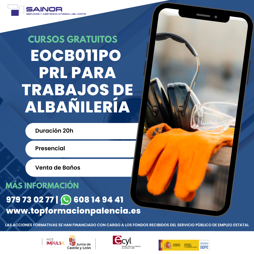 EOCB011PO PRL PARA TRABAJOS DE ALBAÑILERÍA